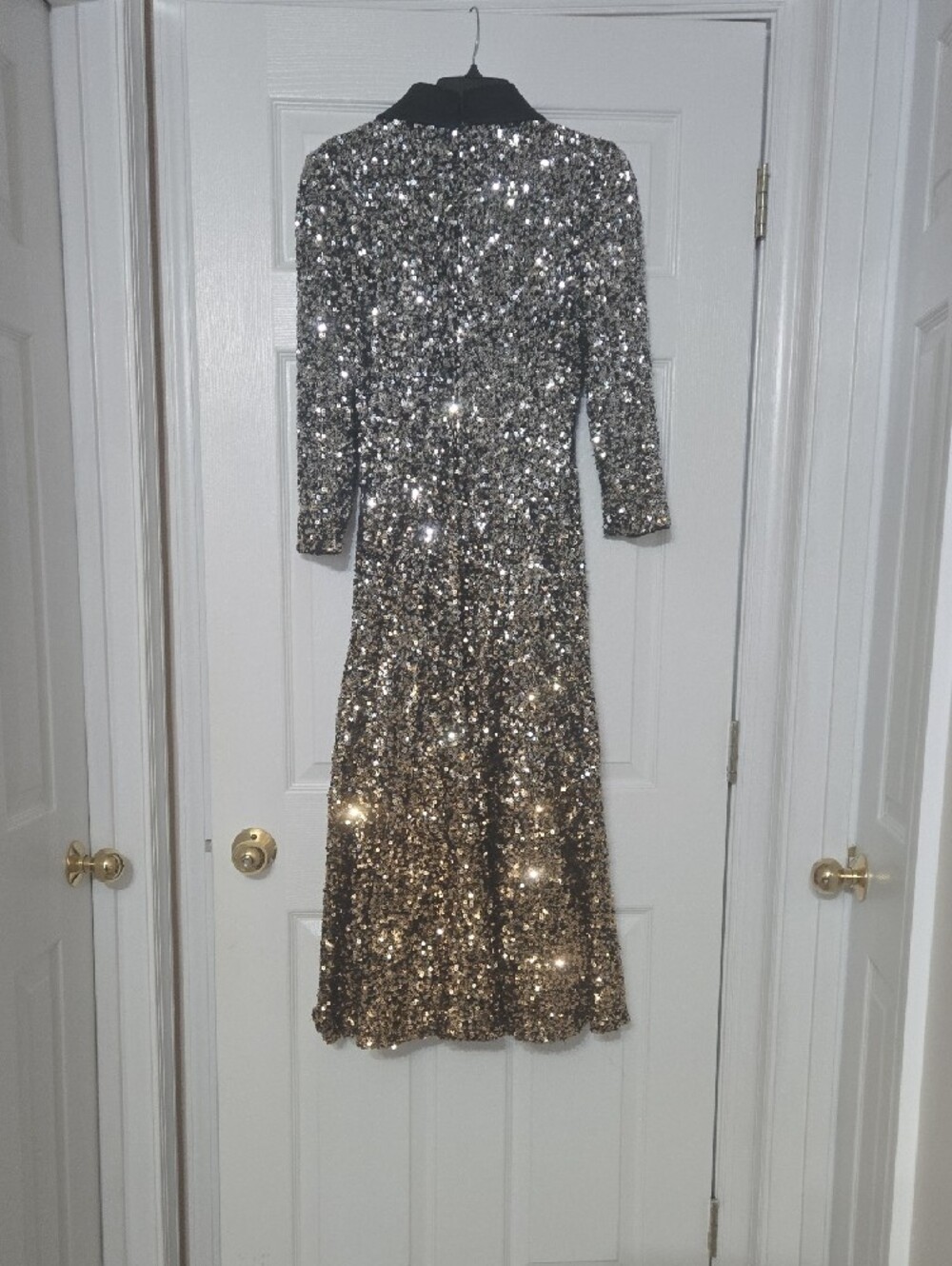 Badgley Mischka Ombre 3/4 Collared Dress size 6 - Picture 2 of 10